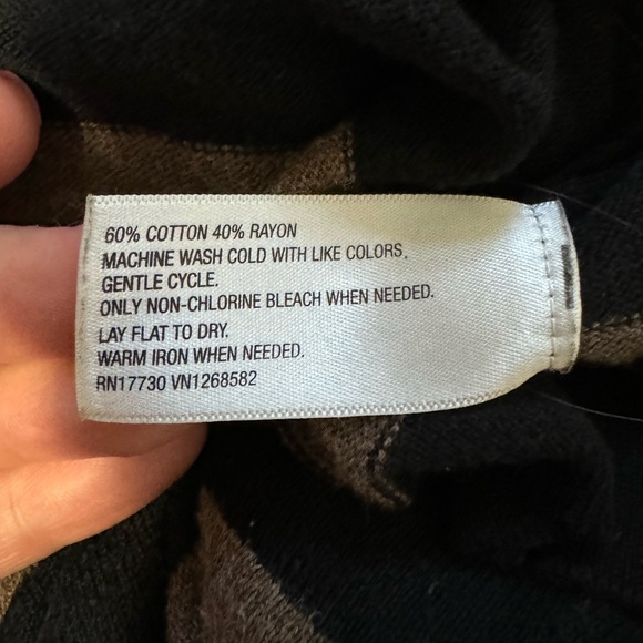 Black and Brown Striped Sweater Knit Dress 🧶 - Picture 9 of 15